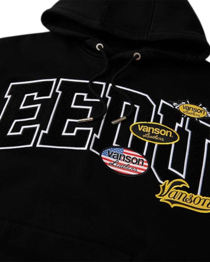 GEEDUP Team Logo x Vanson Hoodie - Black