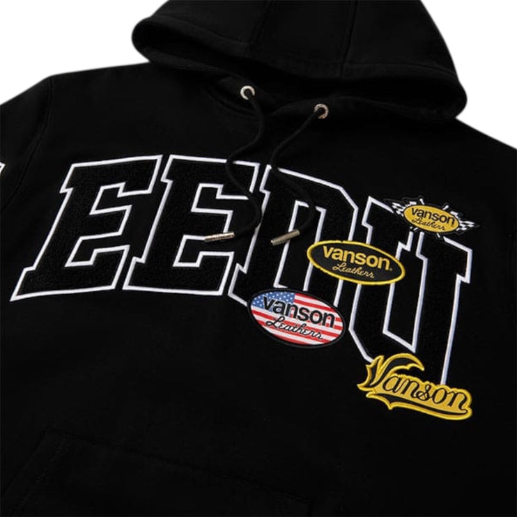 GEEDUP Team Logo x Vanson Hoodie - Black