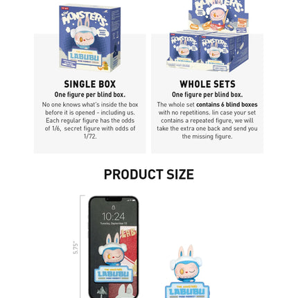 Pop Mart Labubu The Monsters Wacky Mart Series Fridge Magnet Blind Box