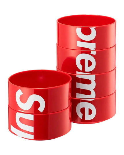 Supreme Heller Bowls (Set of 6) - Red (SS23)