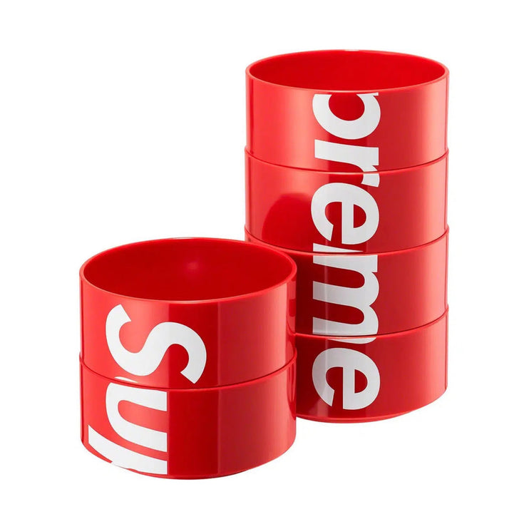 Supreme Heller Bowls (Set of 6) - Red (SS23)