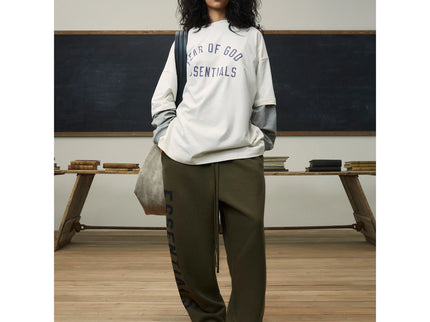 FEAR OF GOD ESSENTIALS Jersey Crewneck T-Shirt - Shell (FW24)