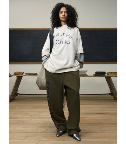 FEAR OF GOD ESSENTIALS Jersey Crewneck T-Shirt - Shell (FW24)