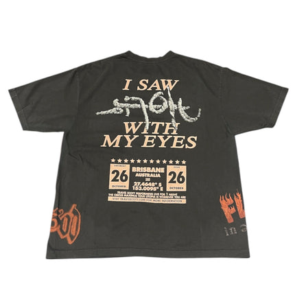 TRAVIS SCOTT - UTOPIA IS IN BRISBANE TOUR TEE - BROWN