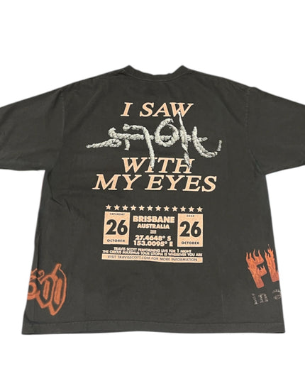 TRAVIS SCOTT - UTOPIA IS IN BRISBANE TOUR TEE - BROWN