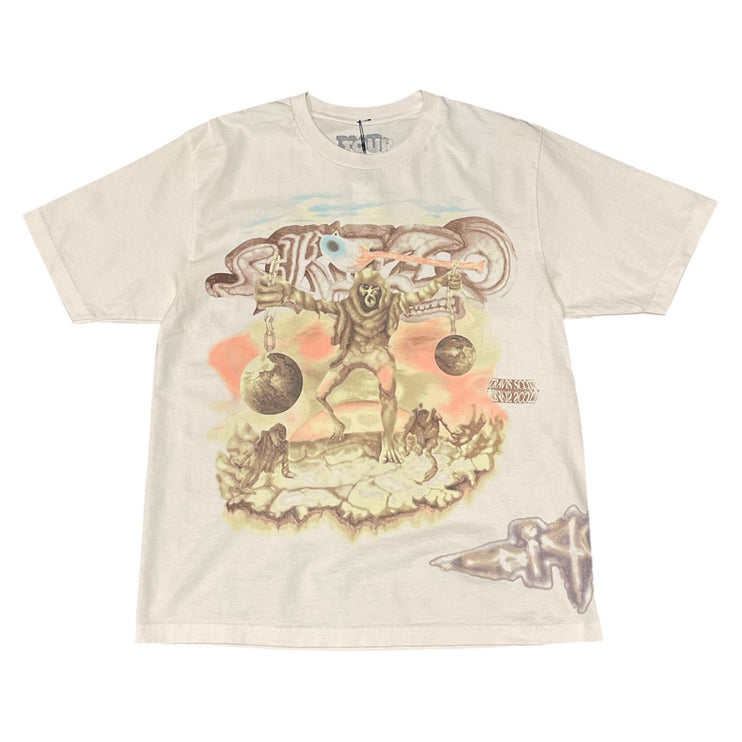 TRAVIS SCOTT - UTOPIA & CIRCUS MAXIMUS AUS TOUR TEE - WHITE (24')