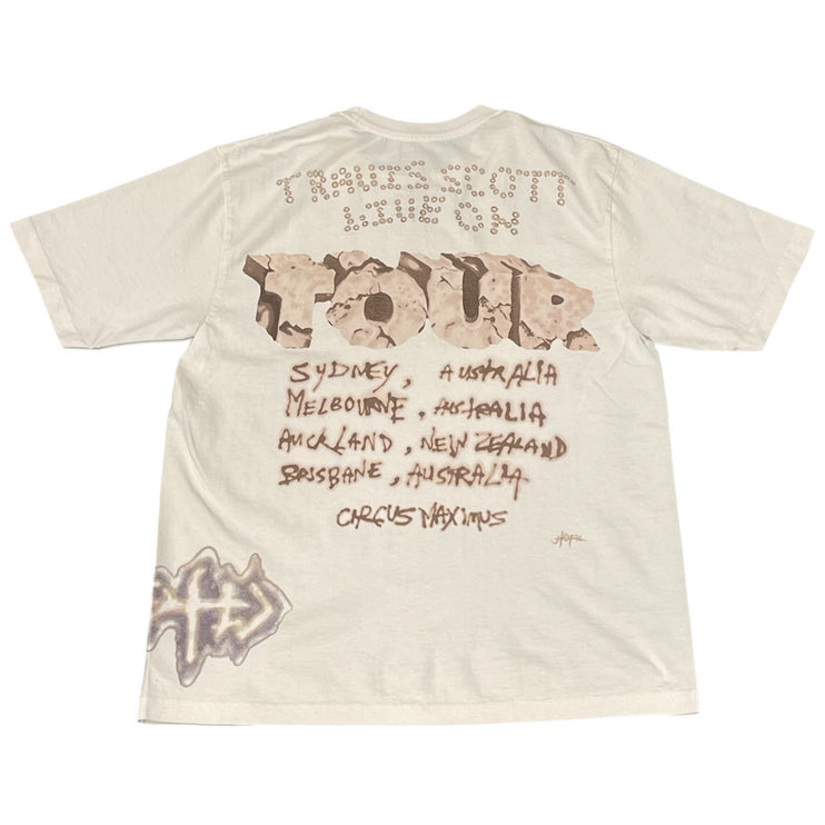 TRAVIS SCOTT - UTOPIA & CIRCUS MAXIMUS AUS TOUR TEE - WHITE (24')