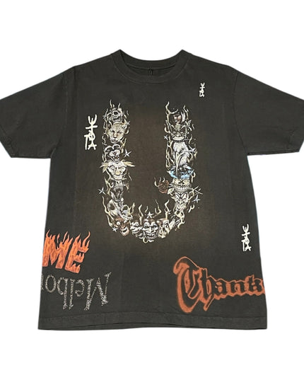 TRAVIS SCOTT - UTOPIA IS IN MELBOURNE TOUR TEE - BROWN