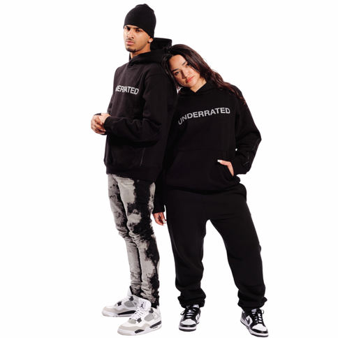 UNDERRATED 3M Reflective Hoodie - Black