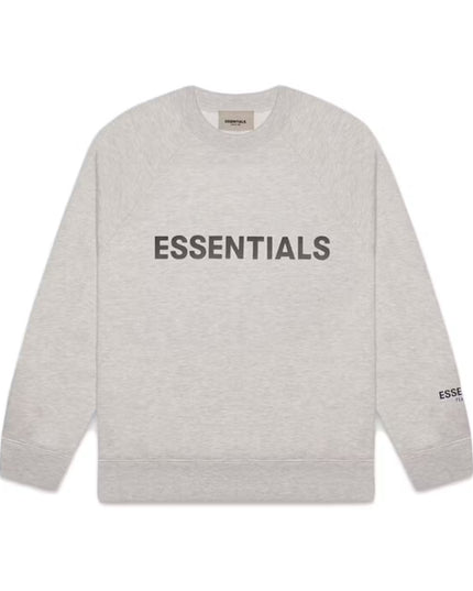 FEAR OF GOD ESSENTIALS 3D Silicon Applique Crewneck - Oatmeal