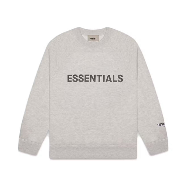FEAR OF GOD ESSENTIALS 3D Silicon Applique Crewneck - Oatmeal