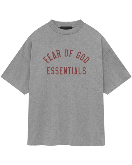 FEAR OF GOD ESSENTIALS Jersey Crewneck T-Shirt - Dark Heather (FW24)