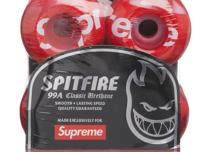 Supreme x Spitfire Shop Logo Wheels - Red