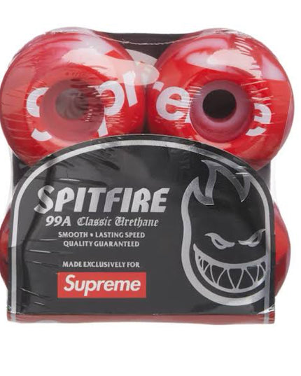 Supreme x Spitfire Shop Logo Wheels - Red
