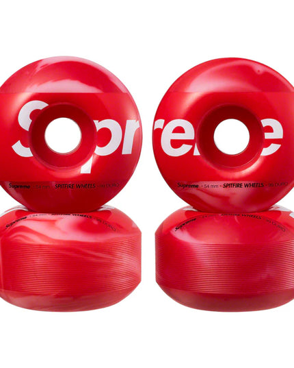 Supreme x Spitfire Shop Logo Wheels - Red