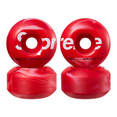 Supreme x Spitfire Shop Logo Wheels - Red