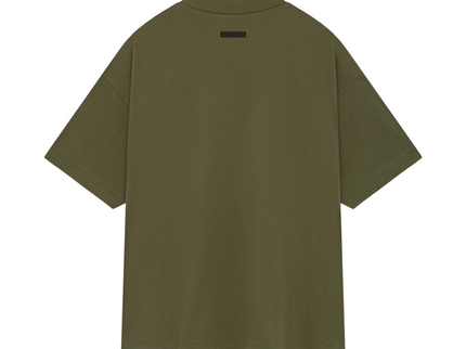 FEAR OF GOD ESSENTIALS Jersey Crewneck T-Shirt - Military (FW24)