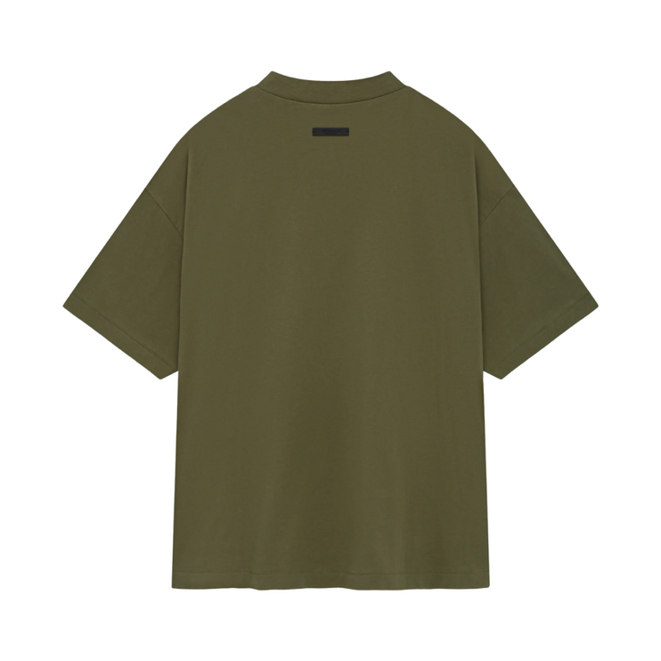 FEAR OF GOD ESSENTIALS Jersey Crewneck T-Shirt - Military (FW24)