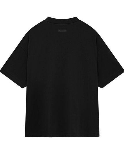 FEAR OF GOD ESSENTIALS Crest Logo Jersey Crewneck T-Shirt - Black (Holiday 2024)
