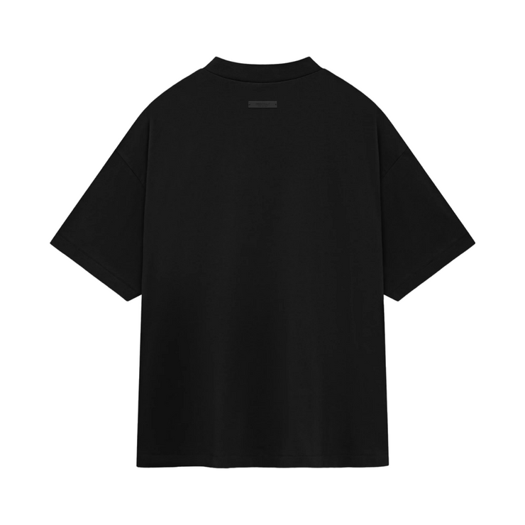 FEAR OF GOD ESSENTIALS Crest Logo Jersey Crewneck T-Shirt - Black (Holiday 2024)