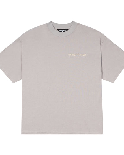 UNDERRATED Classic Logo T-Shirt - Fog Grey