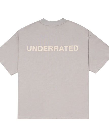 UNDERRATED Classic Logo T-Shirt - Fog Grey
