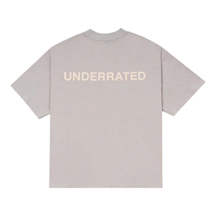 UNDERRATED Classic Logo T-Shirt - Fog Grey