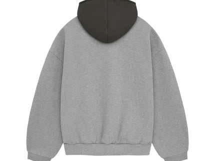 FEAR OF GOD ESSENTIALS Nylon Fleece Hoodie - Heather Grey/Ink