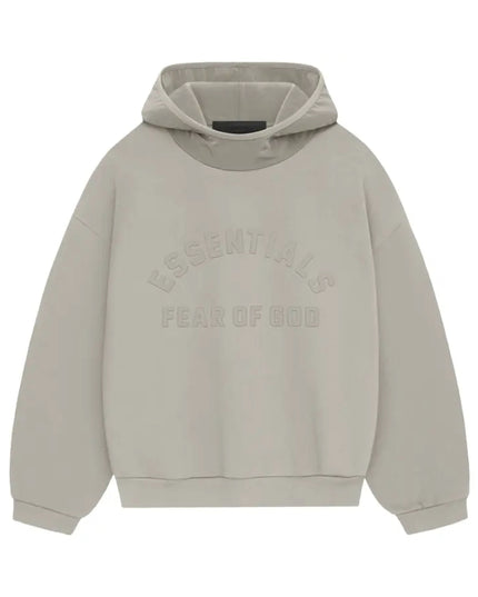 FEAR OF GOD ESSENTIALS Nylon Fleece Hoodie - Seal/Seal