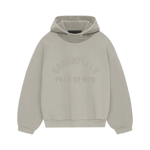 FEAR OF GOD ESSENTIALS Nylon Fleece Hoodie - Seal/Seal