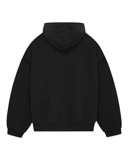 FEAR OF GOD ESSENTIALS Nylon Fleece Hoodie - Jet Black/Jet Black