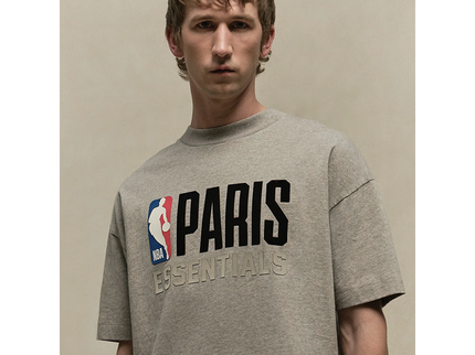 FEAR OF GOD ESSENTIALS Paris T-Shirt - Warm Heather (NBA Collection)