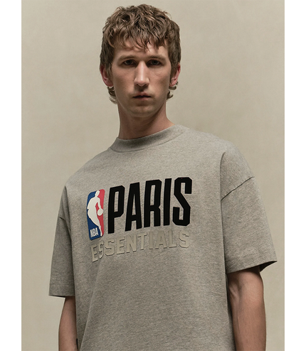 FEAR OF GOD ESSENTIALS Paris T-Shirt - Warm Heather (NBA Collection)