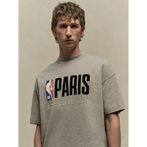 FEAR OF GOD ESSENTIALS Paris T-Shirt - Warm Heather (NBA Collection)