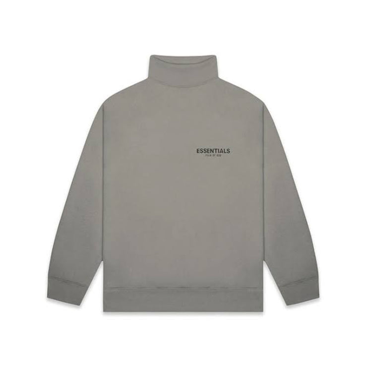 FEAR OF GOD ESSENTIALS Pull-Over Mockneck Sweatshirt - Cement (SS20)