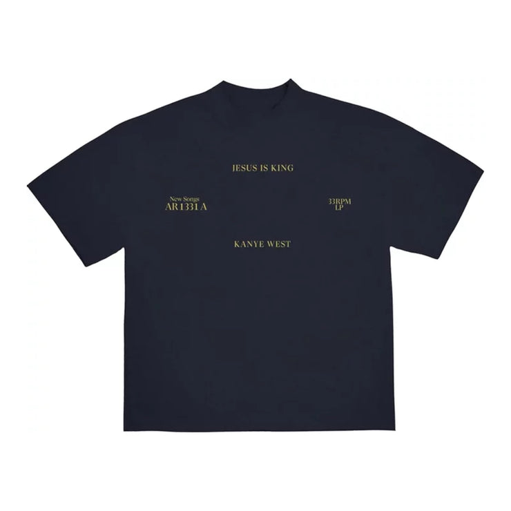 Yeezy Jesus Is King Vinyl II T-Shirt - Navy