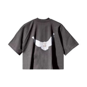 yeezy tips x GAP Engineered by Balenciaga Dove No Seam 3/4 Sleeve T-Shirt - Dark Grey