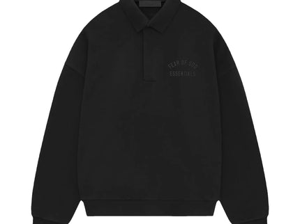 FEAR OF GOD ESSENTIALS Fleece Polo - Black (F24)