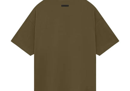 FEAR OF GOD ESSENTIALS Jersey Crewneck T-Shirt - Olive (FW24)