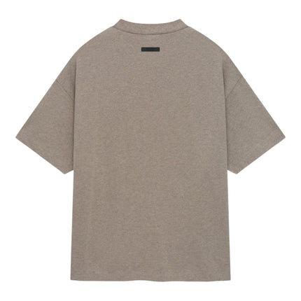FEAR OF GOD ESSENTIALS Crest Logo Jersey Crewneck T-Shirt - Dark Heather Grey (Holiday 2024)