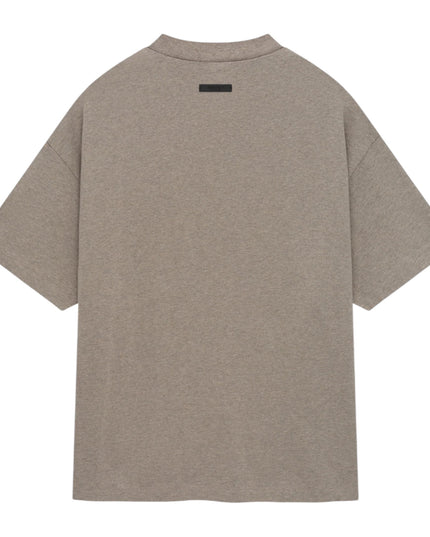FEAR OF GOD ESSENTIALS Crest Logo Jersey Crewneck T-Shirt - Dark Heather Grey (Holiday 2024)