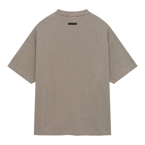 FEAR OF GOD ESSENTIALS Crest Logo Jersey Crewneck T-Shirt - Dark Heather Grey (Holiday 2024)