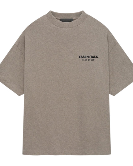 FEAR OF GOD ESSENTIALS Jersey Crewneck T-Shirt - Dark Heather Grey (Holiday 2024)