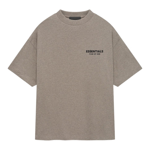 FEAR OF GOD ESSENTIALS Jersey Crewneck T-Shirt - Dark Heather Grey (Holiday 2024)