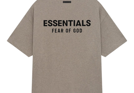 FEAR OF GOD ESSENTIALS Jersey Crewneck T-Shirt - Dark Heather Grey (Holiday 2024)