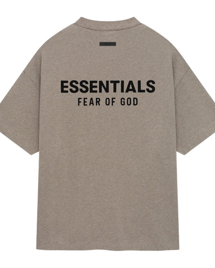 FEAR OF GOD ESSENTIALS Jersey Crewneck T-Shirt - Dark Heather Grey (Holiday 2024)