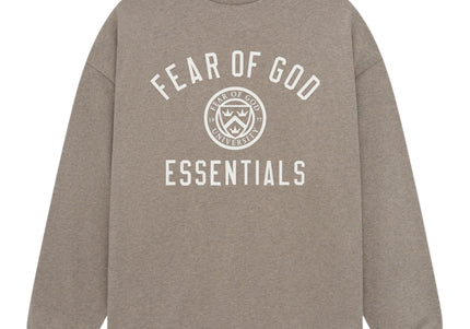 FEAR OF GOD ESSENTIALS University L/S T-Shirt - Dark Heather Grey (Holiday 2024)