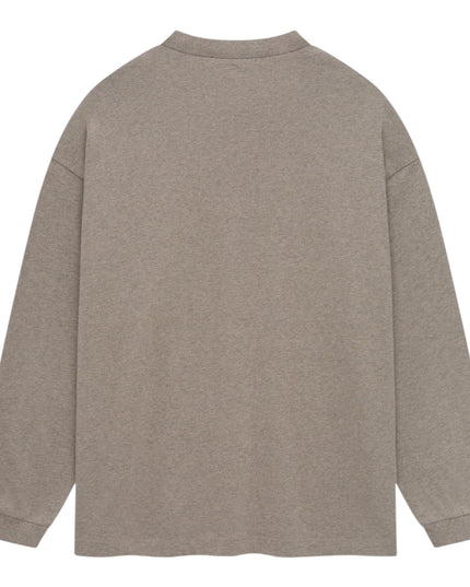 FEAR OF GOD ESSENTIALS University L/S T-Shirt - Dark Heather Grey (Holiday 2024)