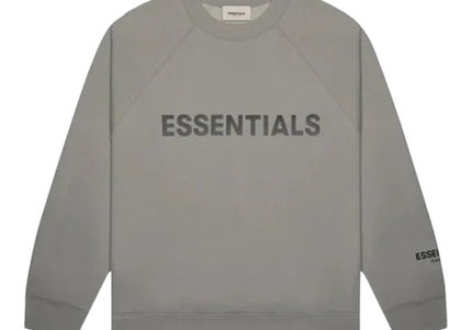 FEAR OF GOD ESSENTIALS 3D Silicon Applique Crewneck - Cement