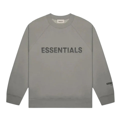 FEAR OF GOD ESSENTIALS 3D Silicon Applique Crewneck - Cement